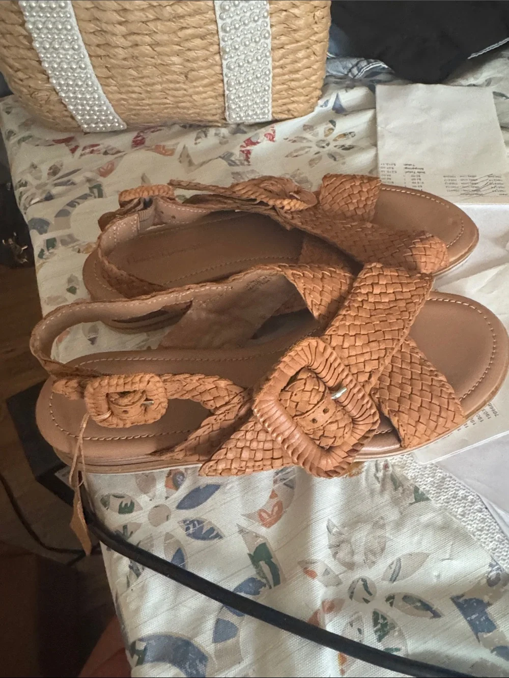 House of Harlow 1960 woven leather